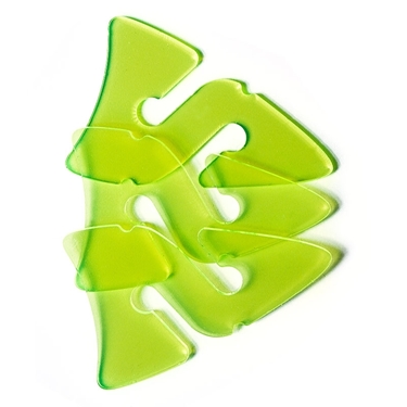 Picture of 3 Line Arrows - Transparent Green