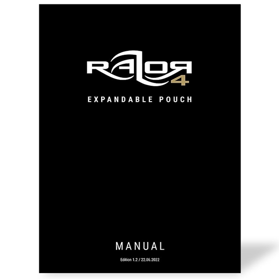 Picture of Manual for the Razor 4 Expandable Pouch